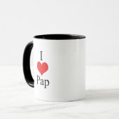 I Brei der Liebe-(Herz) Tasse (Vorderseite Links)