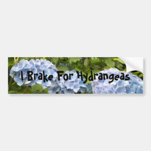 I Bremse für Hydrangeas Autoaufkleber