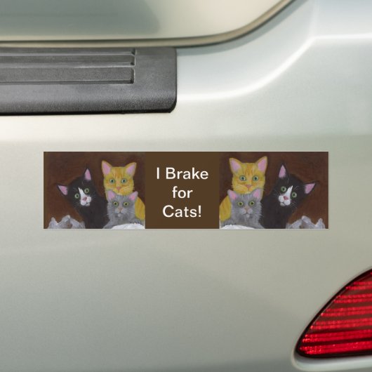 I Bremse für Katzen Autoaufkleber (Auf Auto)