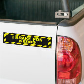 I Bremse für Nerd gelber Warnaufkleber Autoaufkleber (Auf Lkw)