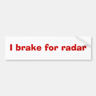 I Bremse für Radar Autoaufkleber