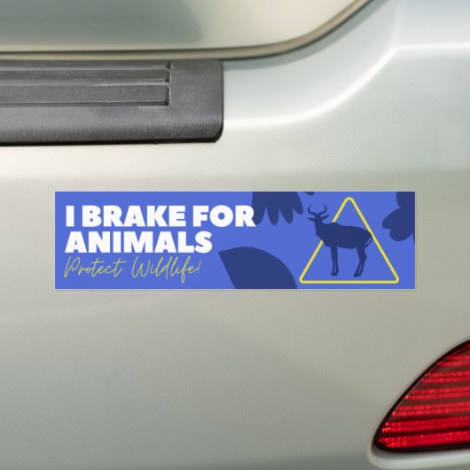 I Bremse für Tierschutz Autoaufkleber (Auf Auto)