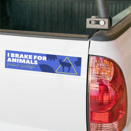 I Bremse für Tierschutz Autoaufkleber (Auf Lkw)