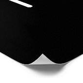 I Brie live Positive Brie Cheese Pun Dark BG Poster (Ecke)