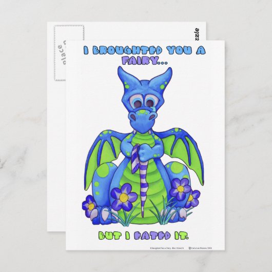 I Broughted Sie eine Fee, aber I Eated es Postkarte (Vorne/Hinten)