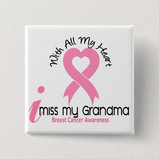 I Brustkrebs Fräulein-My Grandma Button (Vorderseite)