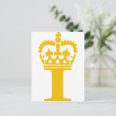I - Buchstabe - Name Postkarte (Stehend Vorderseite)