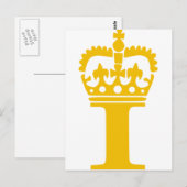 I - Buchstabe - Name Postkarte (Vorne/Hinten)