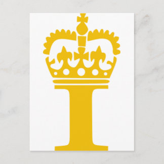 I - Buchstabe - Name Postkarte