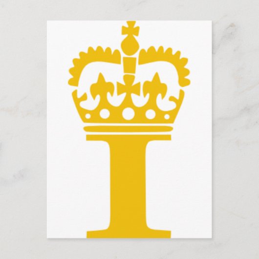 I - Buchstabe - Name Postkarte (Vorderseite)