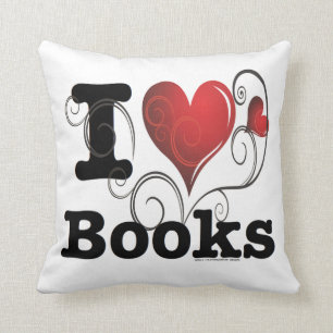 I bucht Herz i-Liebe-Bücher! Wirbles Curlique Her Kissen