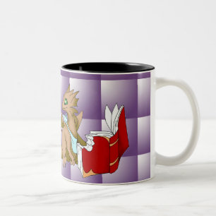 I bucht Liebe Drache-Tassen-lila Steppdecke Zweifarbige Tasse