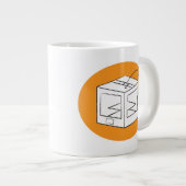 I Build Roboter-Tasse Jumbo-Tasse (Vorderseite Rechts)