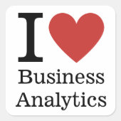 I ❤️ Business Analytics STICKER (Vorderseite)