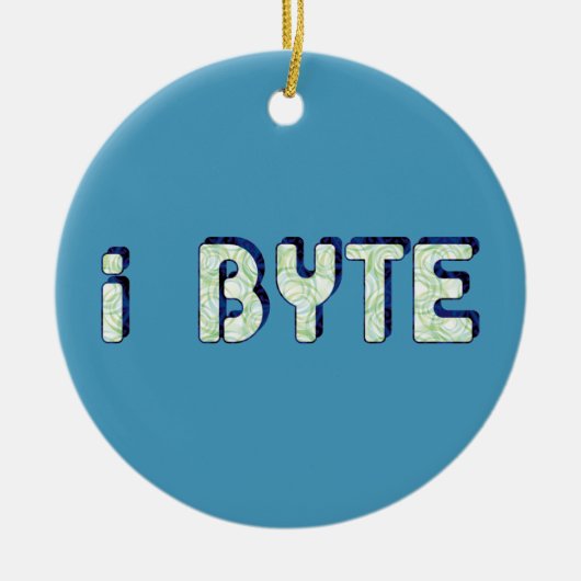 I Byte Keramik Ornament (Vorne)