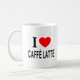 I ❤️ CAFFÈ LATTE I LIEBE CAFFÈ LATTE I HEART CAFFÈ KAFFEETASSE