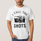 I Call The Shots Funny Photographer Quotes - Retro T-Shirt (Vorderseite)
