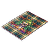 I Came I Sat I Sparkled Funny Christmas Bulldog Notizblock (Linke Seite)