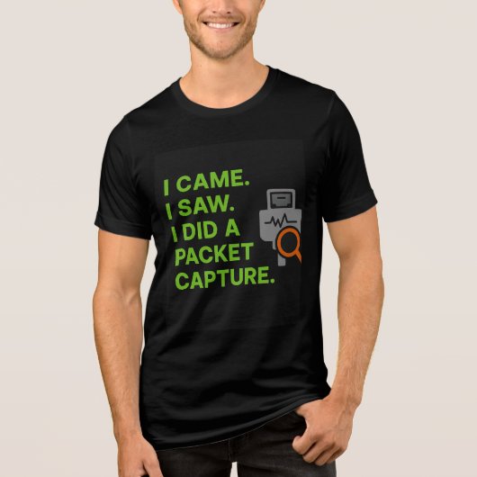 I Came, I Saw, I Did a Packet Capture Tri-Blend Shirt (Vorderseite)