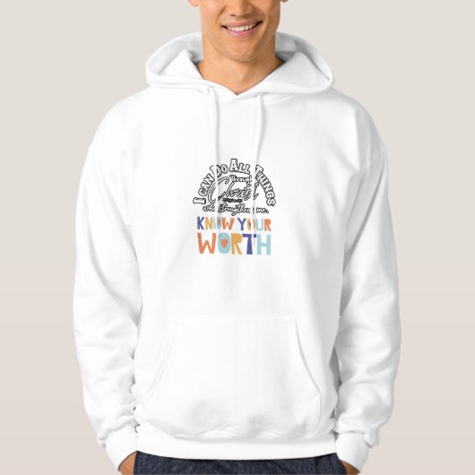 i can do all things amazing design hoodie (Vorderseite)