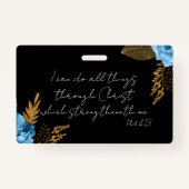 I Can Do All Things Bible Verse Ausweis (Vorderseite)