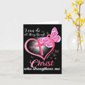 I Can Do All Things Christ Who Strengthens Breast Karte (Gelbe Blume)