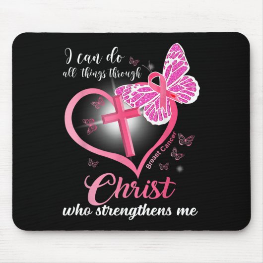I Can Do All Things Christ Who Strengthens Breast Mousepad (Vorne)