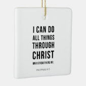 I Can Do All Things Philippians 4:13 Keramikornament (Rechts)