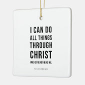 I Can Do All Things Philippians 4:13 Keramikornament (Links)