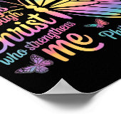 I Can Do All Things Through Christ Butterfly Bible Poster (Ecke)
