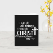 I Can Do All Things Through Christ - Christian Gif Karte (Gelbe Blume)