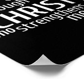 I Can Do All Things Through Christ - Christian Gif Poster (Ecke)