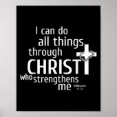 I Can Do All Things Through Christ - Christian Gif Poster (Vorne)