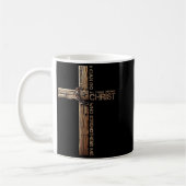 I Can Do All Things Through Christ, Cross Jesus Ch Kaffeetasse (Links)