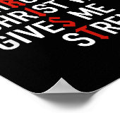 I Can Do All Things Through Christ God Christian B Poster (Ecke)