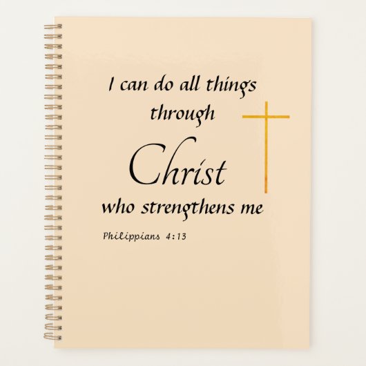 I can do all things through Christ Planer (Vorderseite)
