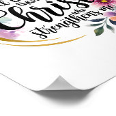 I Can Do All Things Through Christ  Poster (Ecke)