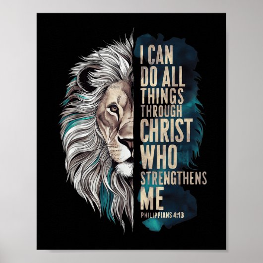 I Can Do All Things Through Christ Poster (Vorne)