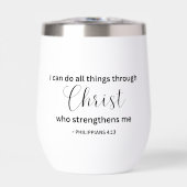 I Can Do All Things Through Christ - Tumbler (Vorderseite)