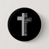 I Can Do All Things Through Christ Who Strengthens Button (Vorderseite)