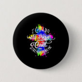 I Can Do All Things Through Christ Who Strengthens Button (Vorderseite)