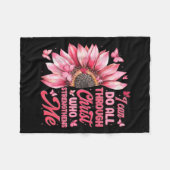 I Can Do All Things Through Christ Who Strengthens Fleecedecke (Vorderseite (Horizontal))