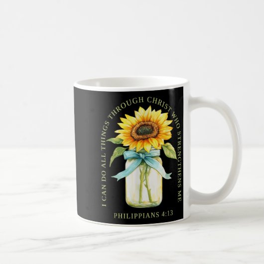 I Can Do All Things Through Christ Who Strengthens Kaffeetasse (Rechts)