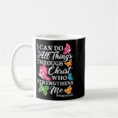 I Can Do All Things Through Christ Who Strengthens Kaffeetasse (Links)