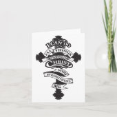 I Can Do All Things Through Christ Who Strengthens Karte (Vorderseite)