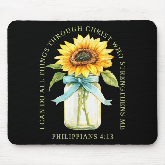 I Can Do All Things Through Christ Who Strengthens Mousepad (Vorne)