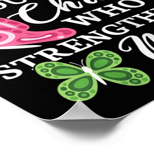 I Can Do All Things Through Christ Who Strengthens Poster (Ecke)