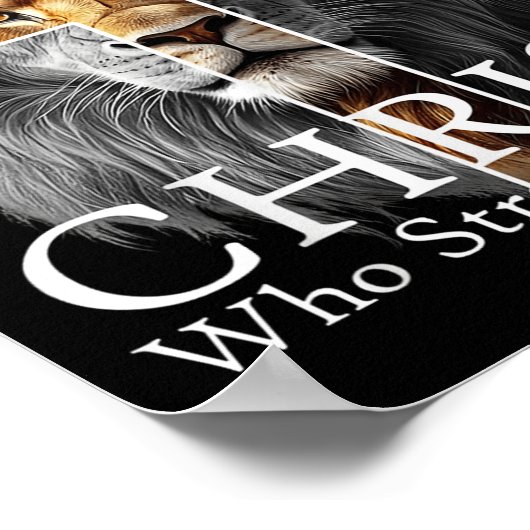 I Can Do All Things Through Christ Who Strengthens Poster (Ecke)