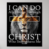 I Can Do All Things Through Christ Who Strengthens Poster (Vorne)