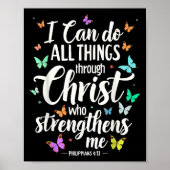 I Can Do All Things Through Christ Who Strengthens Poster (Vorne)